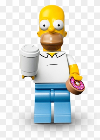 Homer Simpson Lego Minifigure - Lego The Simpsons The Kwik-e-mart 71016 Clipart