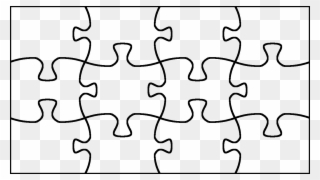 Jigsaw Puzzle Pieces Maker - Outline Of A Puzzle Clipart