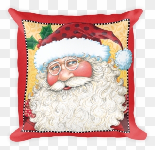 "big Santa Face" Pillow Santa Face, Mary Engelbreit, - Mary Engelbreit Christmas Clipart