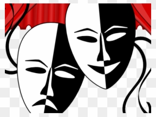 Theatre Clipart Mask - Theatre Masks - Png Download