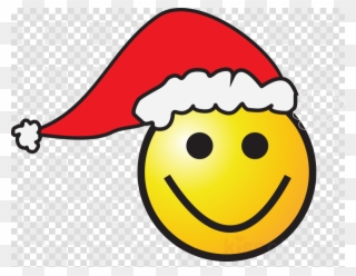 Christmas Smiley Face Clipart Clip Art Christmas Smiley - Smiley Face Christmas Emoji - Png Download