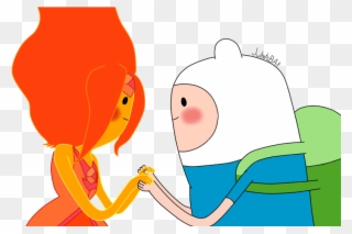 74 Images About Adventure Time On We Heart It - Принцесса Пламя И Фин Clipart