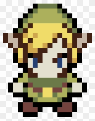 Clipartlook - Com Link - The - The Legend Of Zelda - Legend Of Zelda Link Pixel Art - Png Download