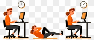 Exercising Clipart Chair Exercise - Exercise - Png Download