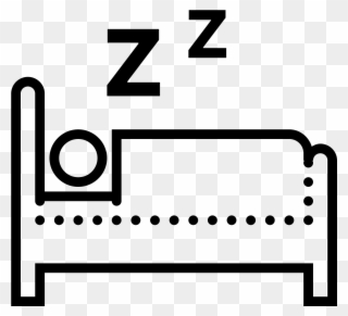 Seen From The Side, A Person Lying Down In Bed - Icon Clipart