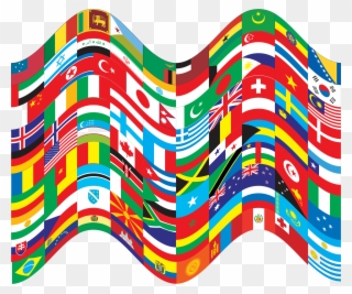 Big Image - World Flags Wavy Clipart