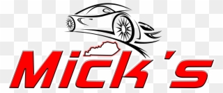 Mick's Auto Sales - Abstract Sports Car Wall Decal Style And Apply Clipart