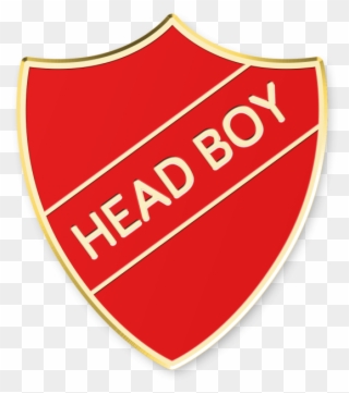 Head Boy Shield £0 - Prefect Badge Red Clipart