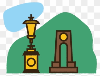Lsu Drawing Clock Tower - Illustration Clipart