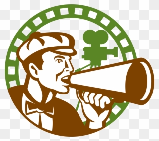 For A Feature Film - Film Director Vector Clipart