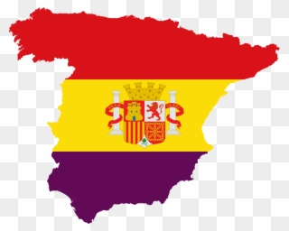 Flag Of Spain Francoist Spain Map, Spanish Png Clipart - La Guerra Del General Escobar Transparent Png