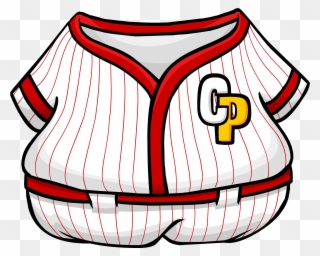 Red Baseball Uniform - Club Penguin Clipart