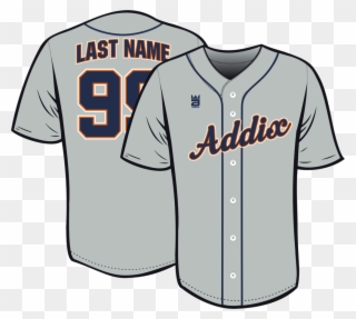 Addix Tigers - Baseball Uniform Clipart