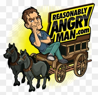 Reasonably Angry Man - Angry Man Clipart