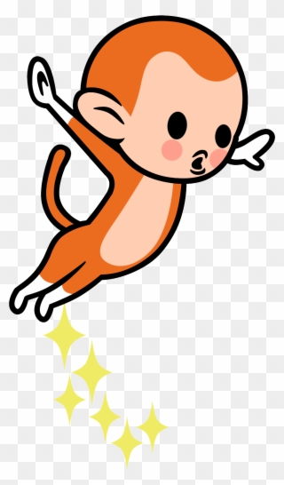 Acrobatic Monkey - Rhythm Heaven Monkey Clipart
