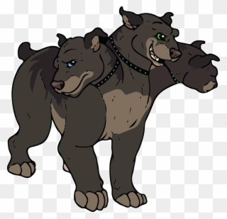 Fang And Fluffy - Three Headed Dog Clipart - Png Download