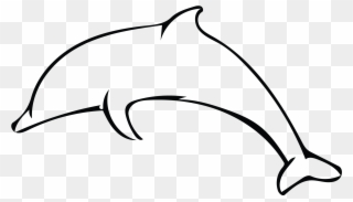 577fdc66 - Dolphin Outline No Background Clipart