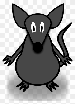 Mouse - Cartoon Mouse Wall Clock Clipart