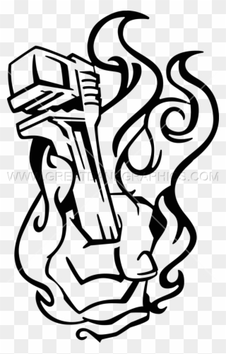 Pipe Wrench Drawing At Getdrawings - Wrench Art Clipart