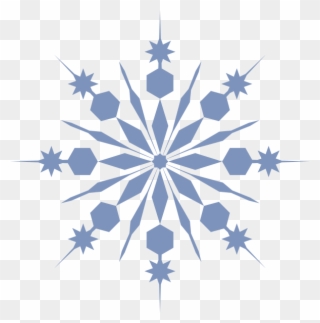 Snowflake Clip Art At Clker - Transparent Background Snowflake Clipart - Png Download