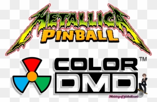 Metallica Colordmd - Metallica Pinball Logo Clipart
