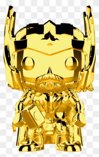Marvel Studios The First Ten Years Thor Gold Chrome - Funko Pop Thor Gold Chrome Clipart