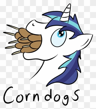 Corn Dogs Corn Dog Clip Art - Shining Armor Loves Corn Dogs - Png Download