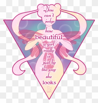 How Beautiful A Girl Really Is - Positive Sailor Moon Quotes Clipart