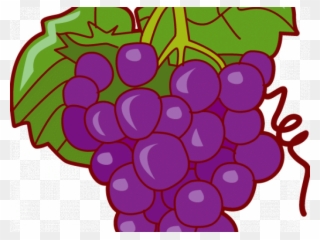 Grapes Clipart Pop Art - Fruits And Vegetables Grapes Clip Art - Png Download