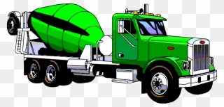 Freeuse Download Cement Clipartly Com Mixing Green - Concrete Mixer Truck Clip Art - Png Download