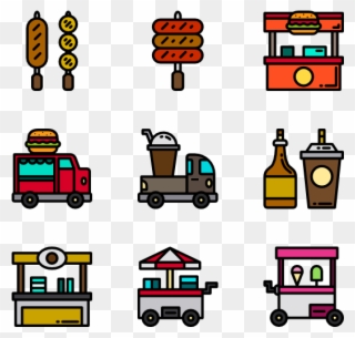 Street Food - Electric Vector Icon Png Clipart