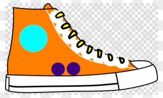 Shoes Vector Clipart Sports Shoes Converse - Green Converse High Top Sneaker Clipart - Png Download