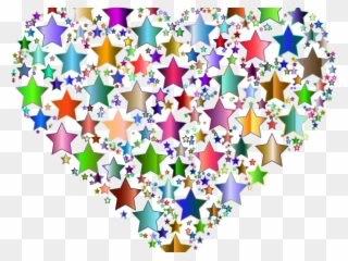 Hearts Clipart Star - Transparent Background Png Cliparts Of Stars