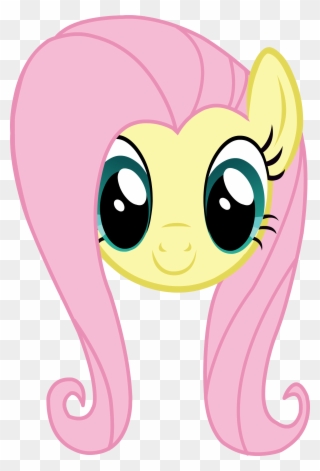 Banner Library Library Mlp Fluttershy Headshot Normal - My Little Pony Fluttershy Head Clipart