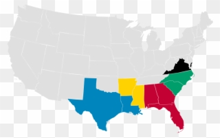 In 1866 At Stage 2, The States Were Grouped Into Five - Election Of 1892 Map Clipart