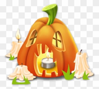 Spooky Clipart Spooky Pumpkin - Pumpkin - Png Download