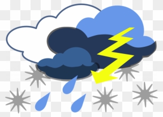 Thunderstorm Clipart Free Lightning Storm Thunder Free - Storm Clipart - Png Download