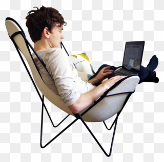 Person Sitting In Chair Png Svg Download - People Sitting On A Chair Png Clipart