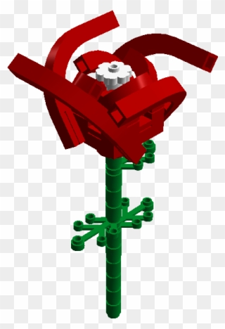 Sweet Heart Rose - Lego Rose Instructions Clipart