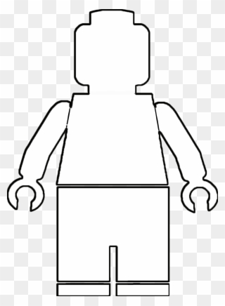 Best Lego Figure Template Pictures Gt Gt Cool Clipart - Lego Man Cake Template - Png Download