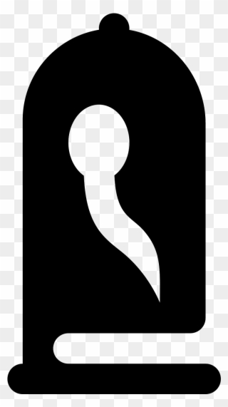 The Icon Is A Simplified Depiction Of A Condom Prophylactic - Male Condom Clipart
