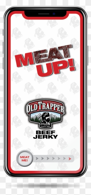 Iphone Beef Jerky App Meatup - Old Trapper Beef Jerky, Teriyaki - 3.25 Oz Clipart
