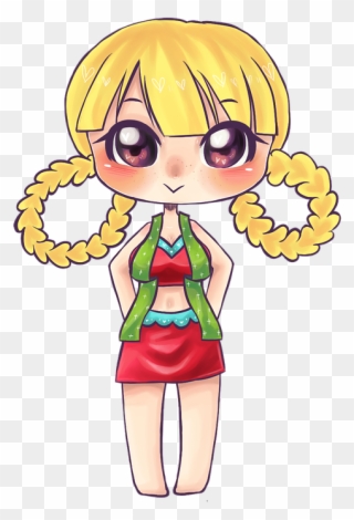 Cute Cartoon Girl 20, Buy Clip Art - Illustration - Png Download