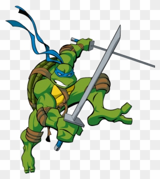 Leonardo Ninja Turtle - Teenage Mutant Ninja Turtles Clipart