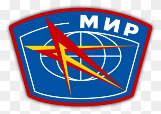 Mir Space Station Emblem - Mir Space Station Logo Clipart