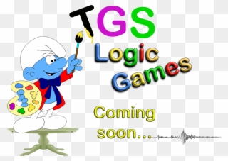 Tgs Logic Games Coming Soon By Anna G - Painter Smurf Clipart