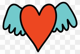 Winged Heart Icon - Icon Clipart