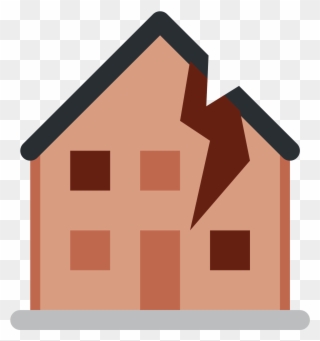 Old House - Broken House Emoji Clipart