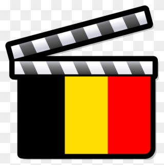 Belgium Film Clapperboard - Cinema Of Belgium Clipart