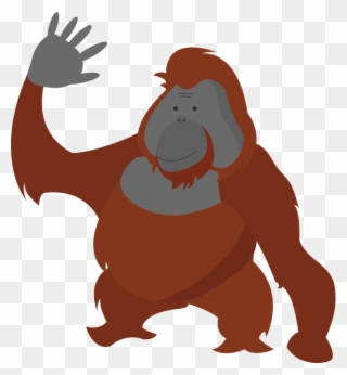Orangutan Facts - - Cartoon Clipart